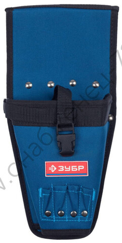 ЗУБР кобура для шуруповерта с отделениями для бит и сверл (38630)