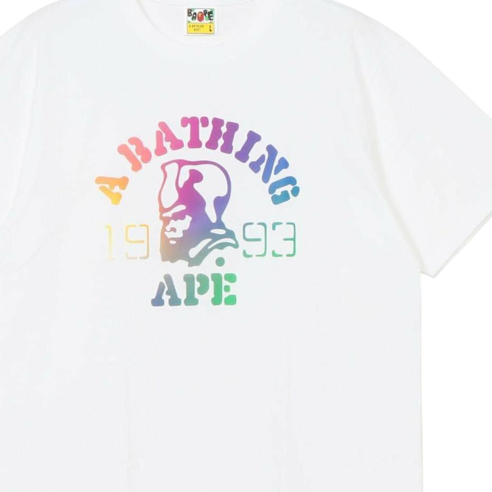 A Bathing Ape Gradation General Tee белый
