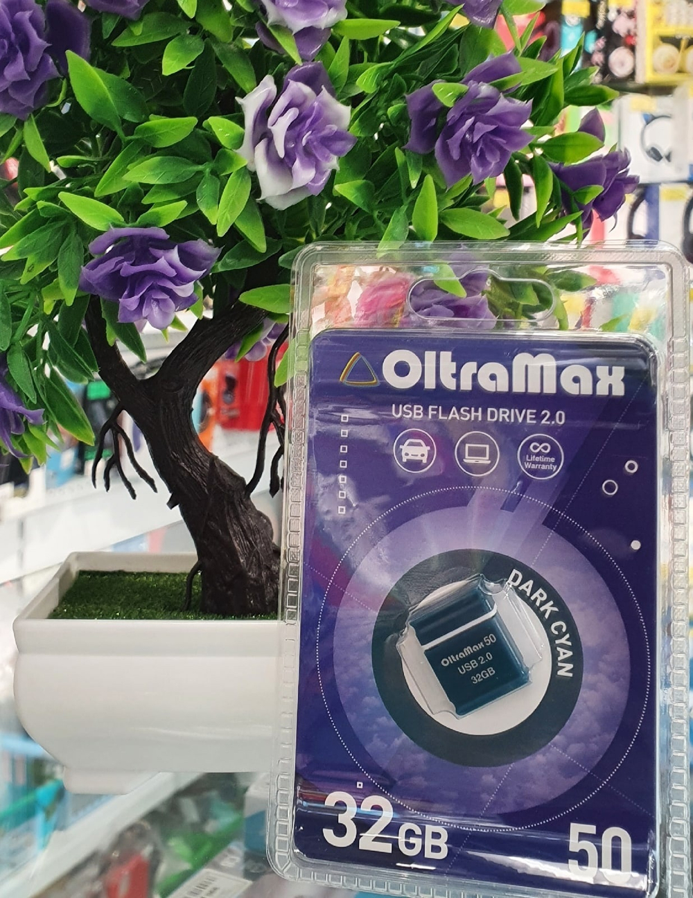 USB Флешка 32GB OltraMax Drive 50 Mini, USB 2.0, морская волна
