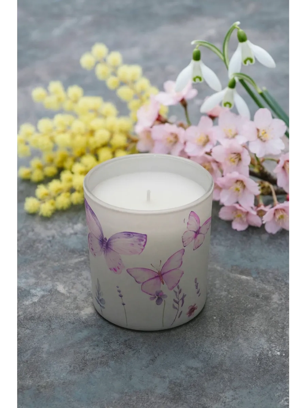 Трансфер переводной - декаль для свечей и гипса бабочки 006