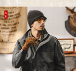 Мужская куртка из натурального хлопка с эластичной резинкой по нижнему краю — стильный выбор в Detroit-стиле!