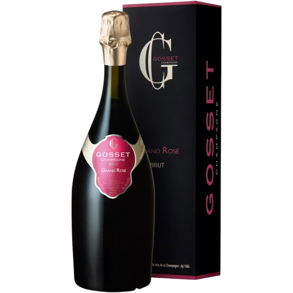 Шампанское Gosset Brut Grand Rose 0,75 л. В подарочной коробке