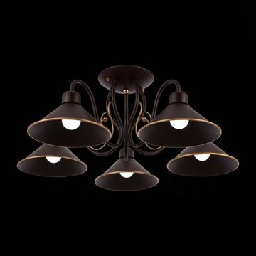 SLE120402-05 Светильник потолочный темно-коричневый/темно-коричневый E27 5*60W CIOLLA