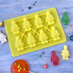 Форма силиконовая для шоколада «Конструктор человечки», 8 ячеек