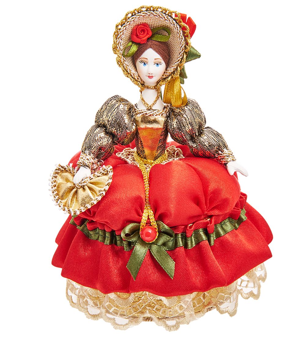 RK-733/ 3 Кукла-шкатулка «Дама с веером»