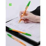 Ручка шариковая Berlingo "Tribase Orange" зеленая, 0,7мм