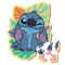 Pazl \ Puzzle \ Пазлы Puzzles - "50 Wooden Contour Puzzle" - Happy Stitch / Disney Lilo&amp;Stitch