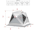 Палатка Higashi Camo Pyramid Pro DC