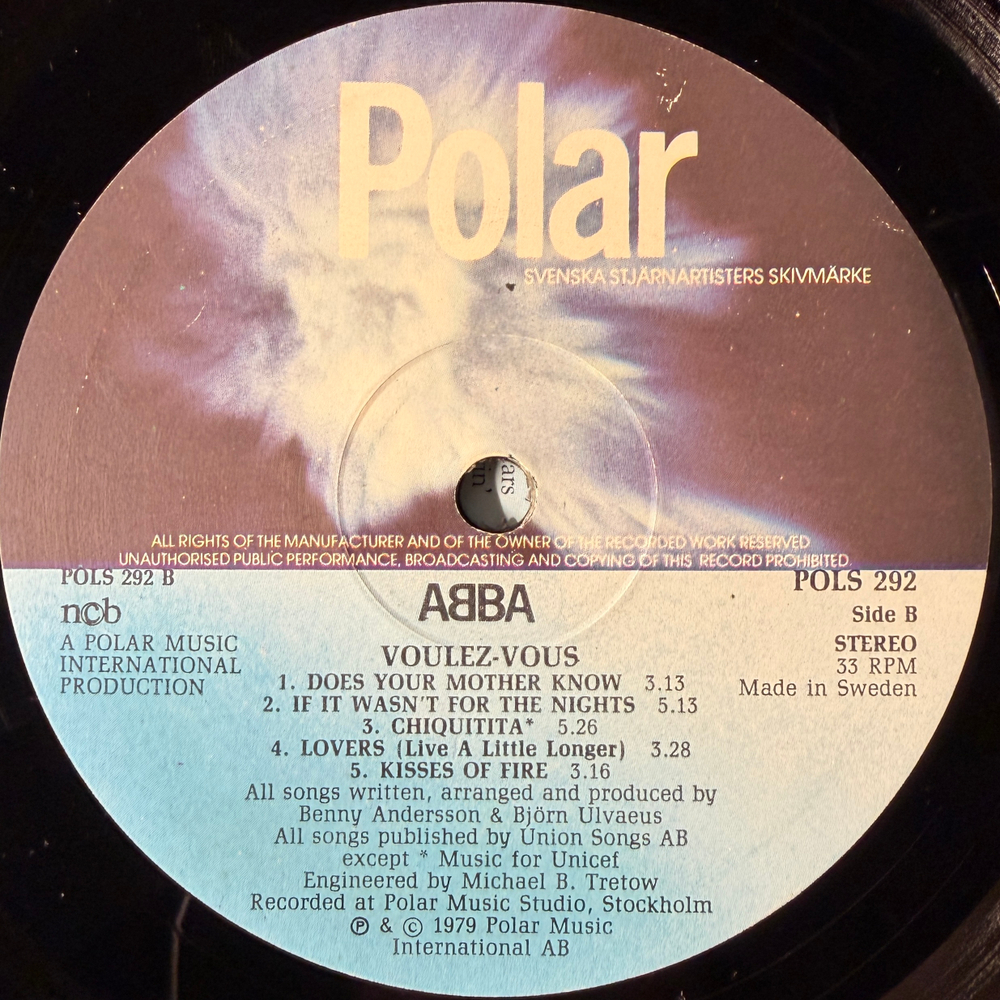 ABBA - Voulez-Vous (Швеция 1979г.)
