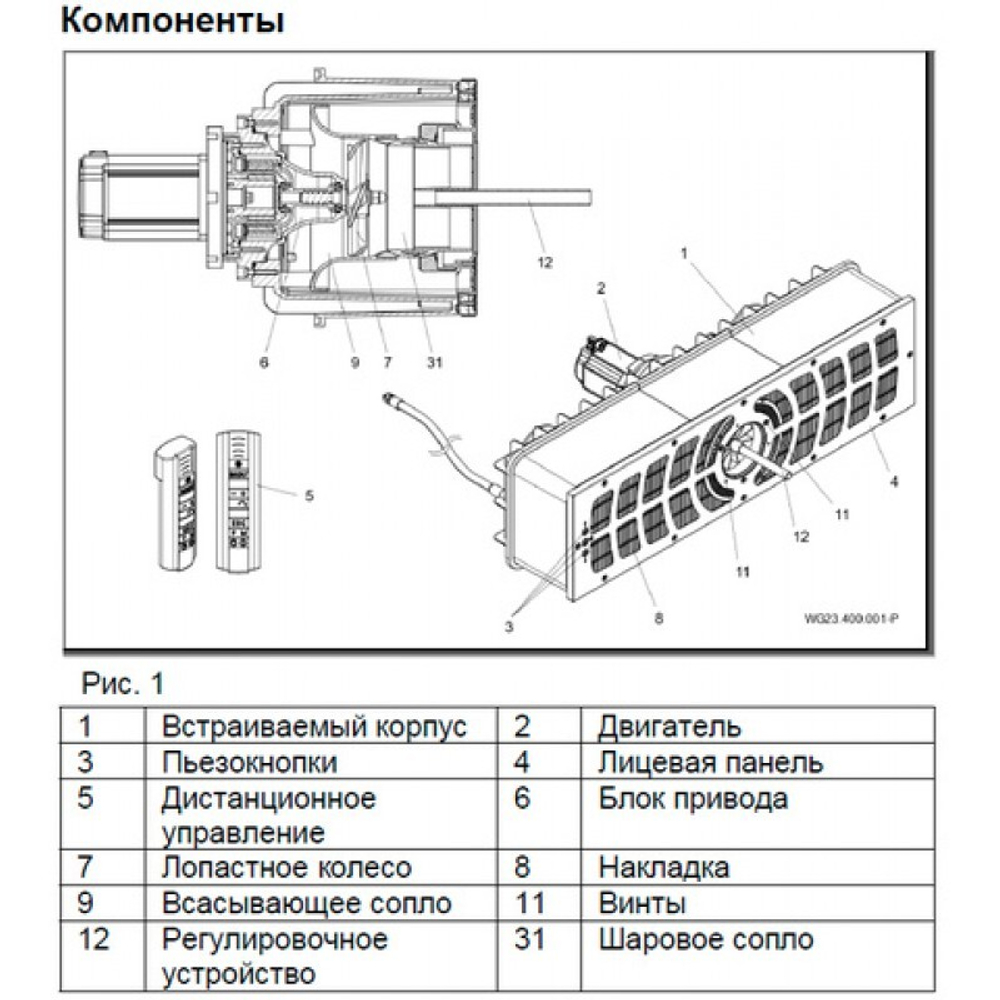 Закладная деталь противотока BADU JET Turbo Pro Design 2, универсал.
