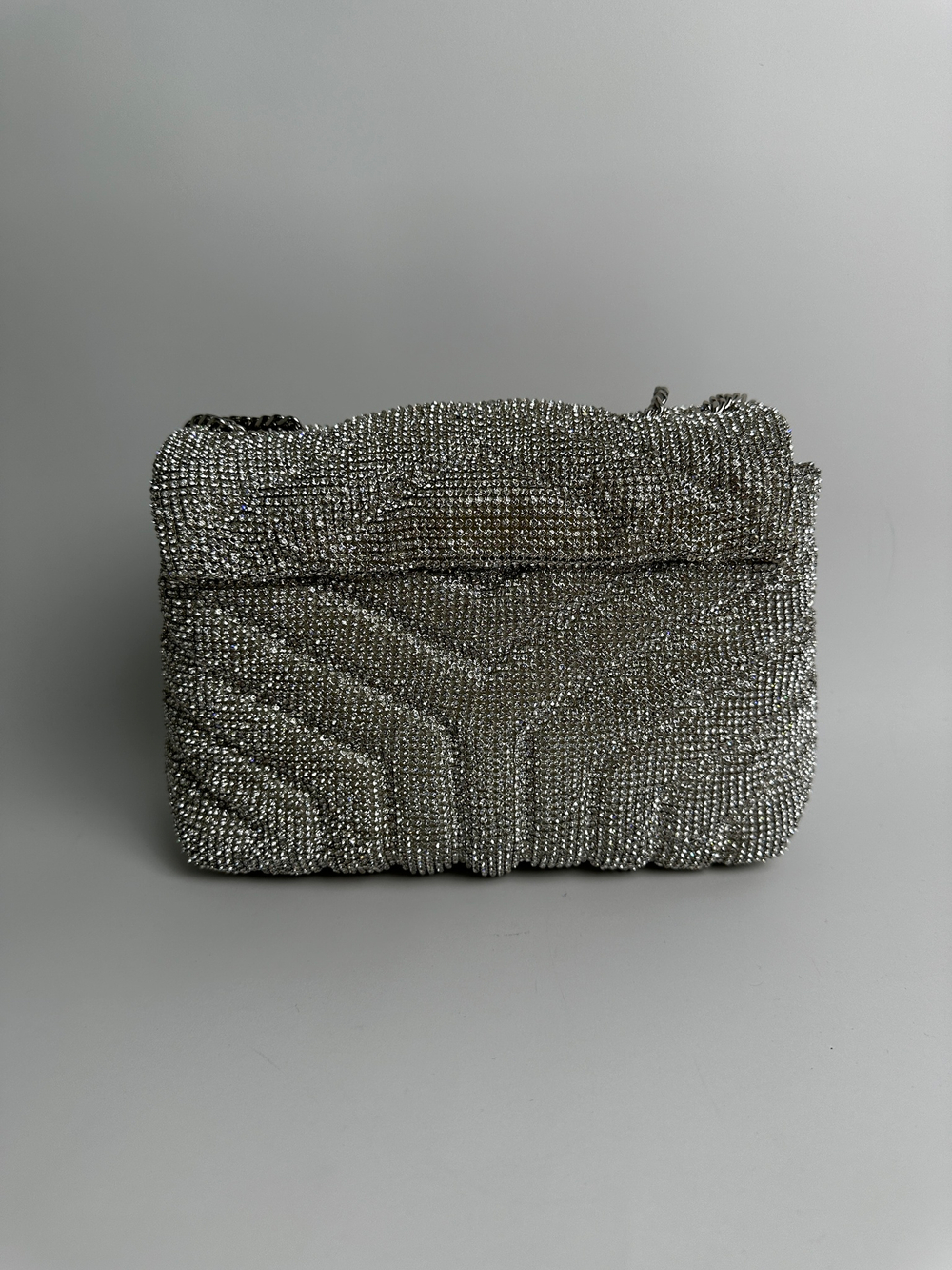 Сумка Saint Laurent Loulou Small crystal shoulder bag