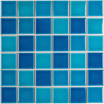 Мозаика Crackle Blue Mixed Glossy (LWWB84555) (4.8x4.8)