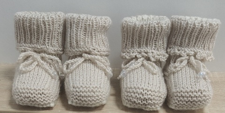 Пинетки детские бесшовные от 1-го года до 1,5 лет ручная работа