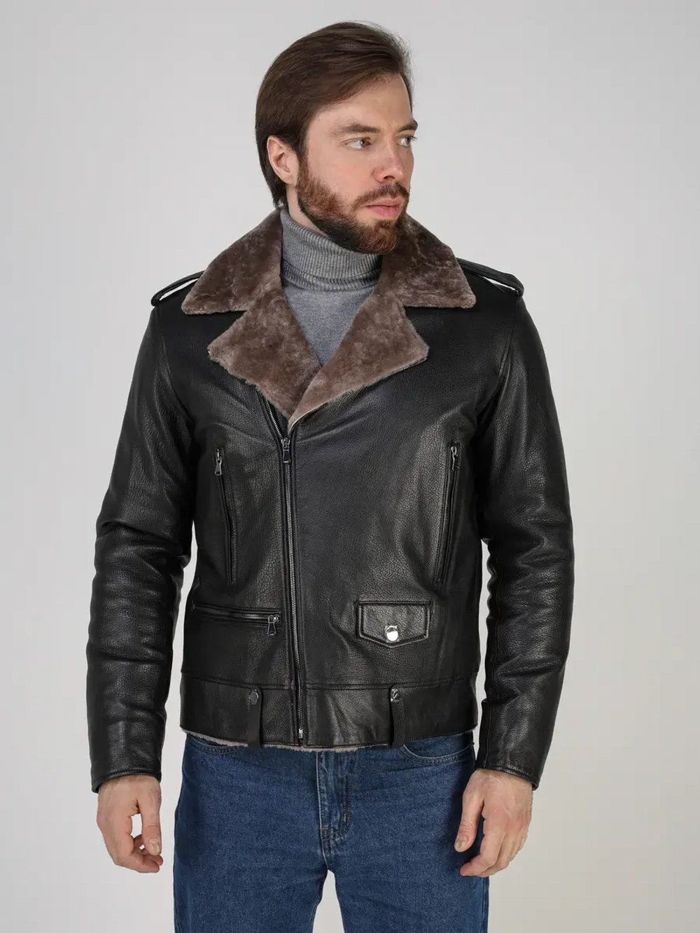 Дубленка зимняя натуральная косуха