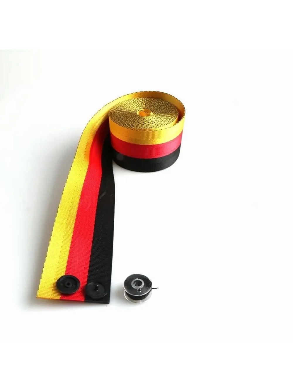 Ремень безопасности: черный, желтый, красный 3.6 м