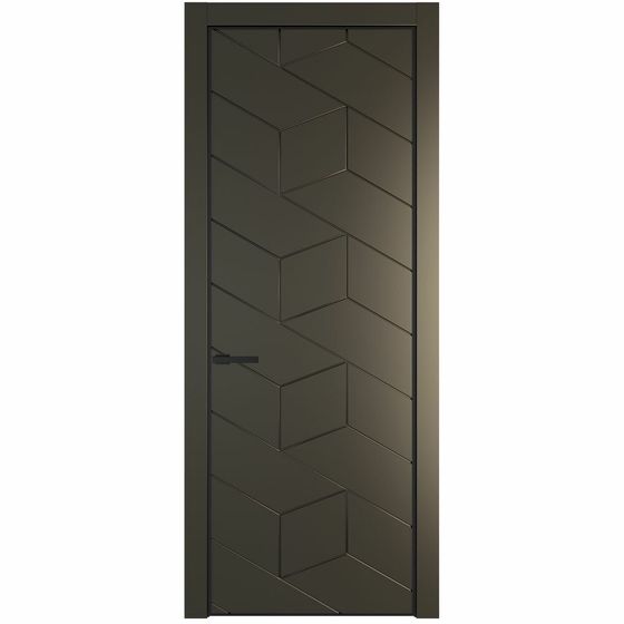 Фото межкомнатной двери эмаль Profil Doors 9PE перламутр бронза глухая кромка чёрная