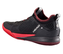 Мужские кроссовки теннисные Head Endure Pro Clay - black/red