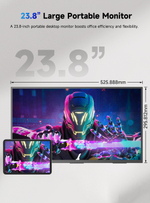 23.8" Портативный игровой монитор UPERFECT Umax24 4K 3840x2160, 60 Гц, IPS