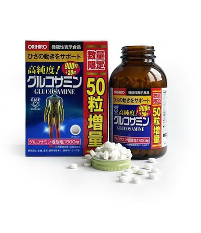 ORIHIRO Глюкозамин + Хондроитин, 900 шт. (90 дней)