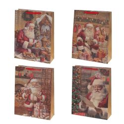 GAEM Пакет подарочный (бумага 230г/м2, блок микс 12шт), L43 W15 H55 см, 4в.