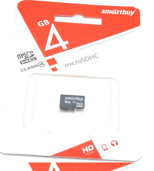 Карта памяти SMARTBUY 4GB microSDHC Class10