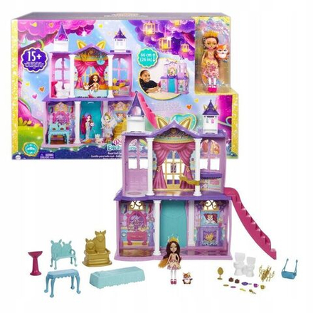 Кукольный домик Mattel Enchantimals - Королевский дворец Фелисити Фокс и Фокс Флик 66 см HCG59