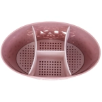 Подставка для столовых приборов «SEGRETO» 20*12*15см 3секции пыльнавя роза