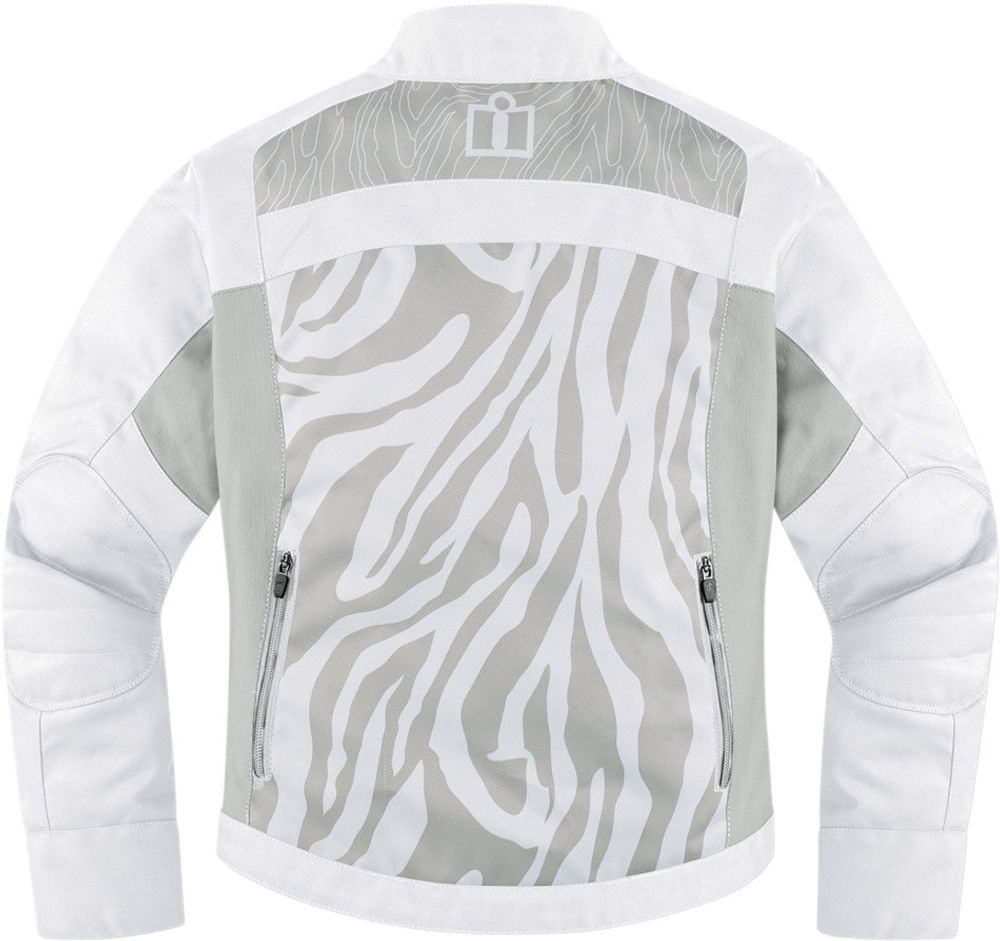 Мотокуртка - ICON HELLA 2 (женская, текстиль, белая)