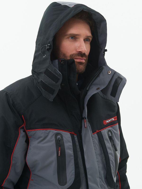 Костюм зимний Siberia LUX ткань Breathable цвет Серый/Черный