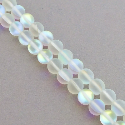 Нитка Опаловое стекло 39 см. 10 мм.