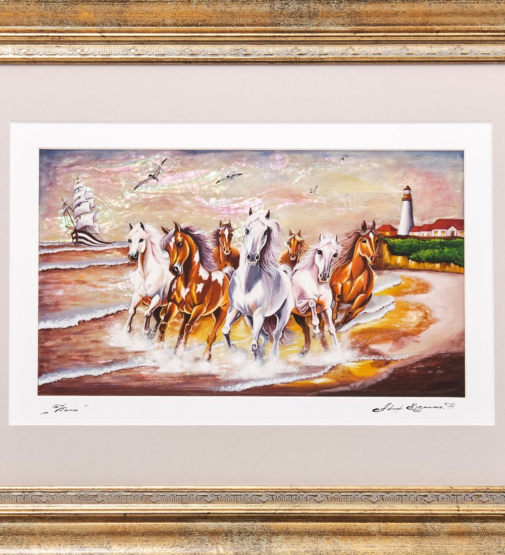 Народные промыслы ШК-55/256 Панно «Кони»