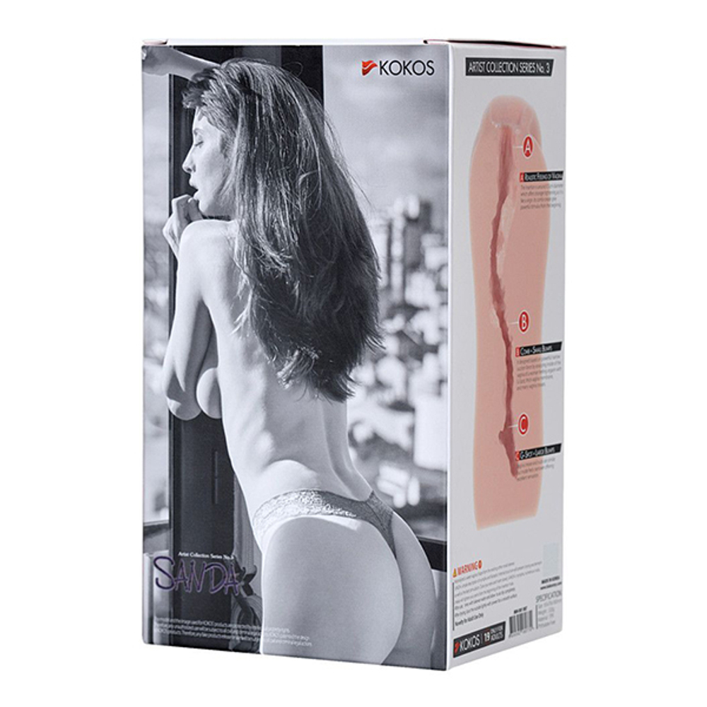 Мастурбатор-вагина 17,5см без вибрации Kokos Sanda