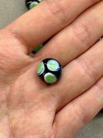 Стеклянные бусины лэмпворк 13*13 мм "Калейдоскоп"