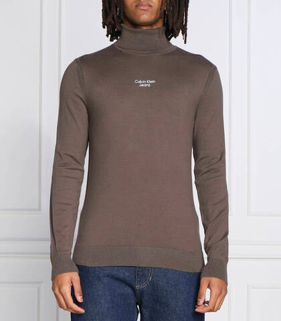 гольф CALVIN KLEIN JEANS - коричневый(J30J321696)