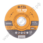 Круг отрезной по металлу FTL Express 125 х 1,0 х 22,2 мм A46TBF