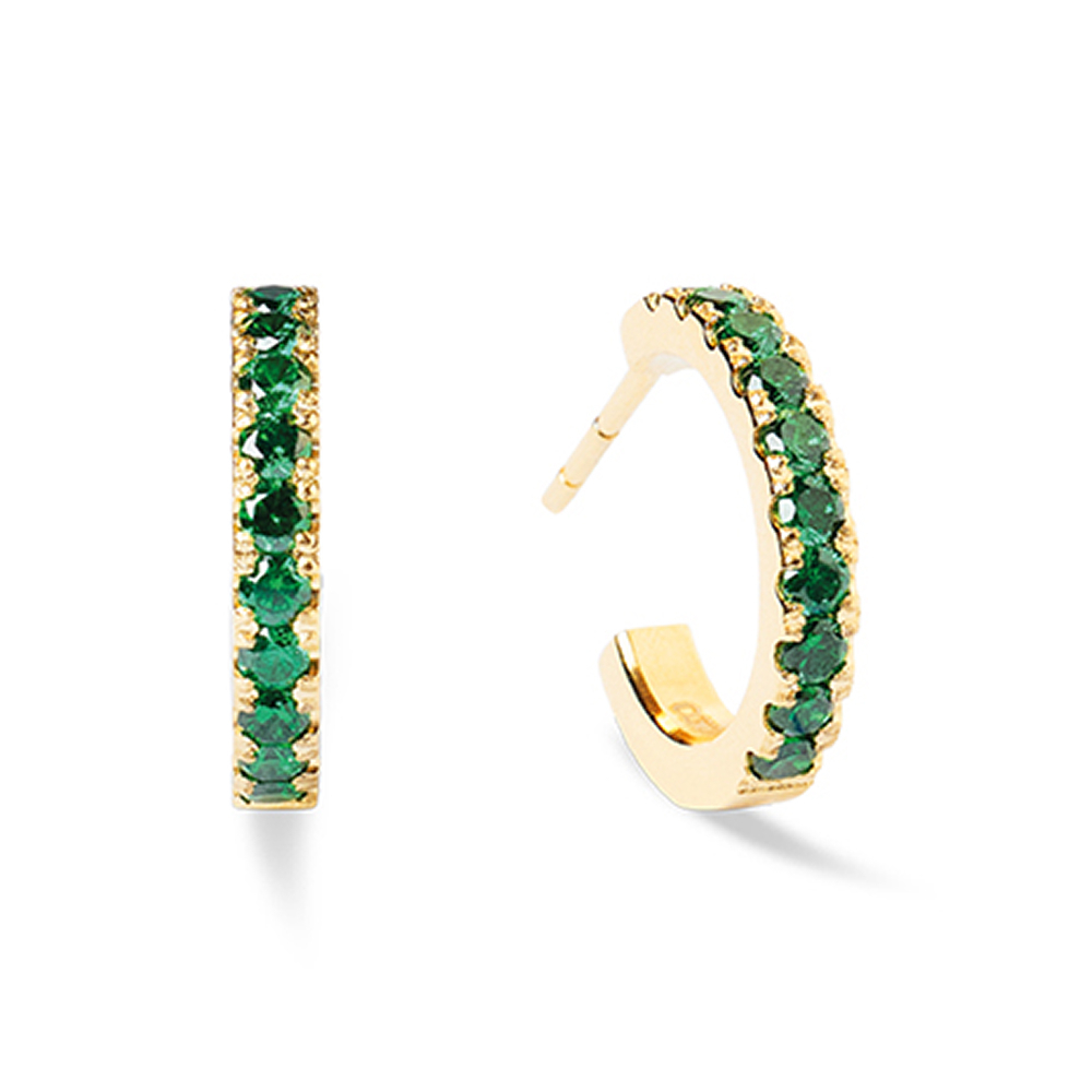 Серьги Coeur de Lion Green-Gold 0146/23-0516