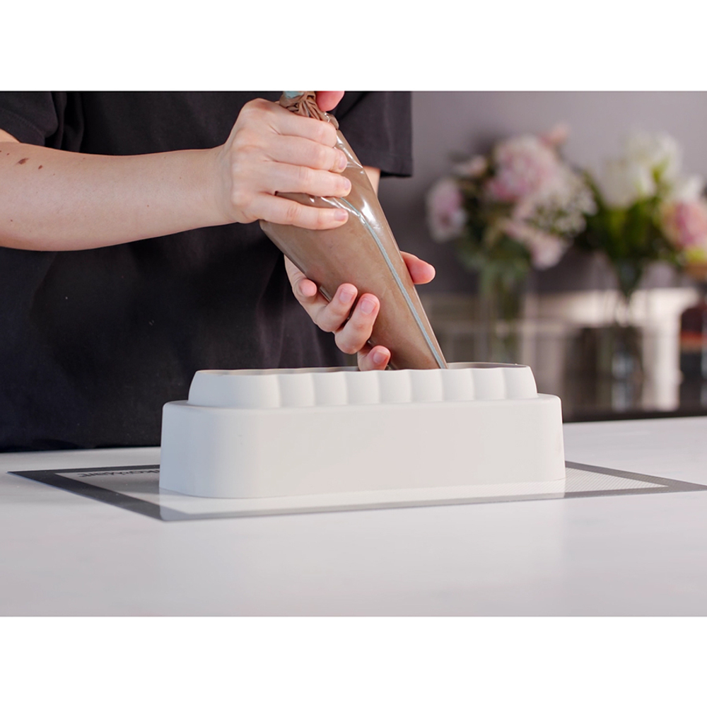 Форма для приготовления пирожных Inserto Buche 25x7см силиконовая Silikomart