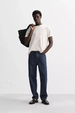 ZARA ДЖИНСЫ SLIM FIT, МОРСКОЙ СИНИЙ