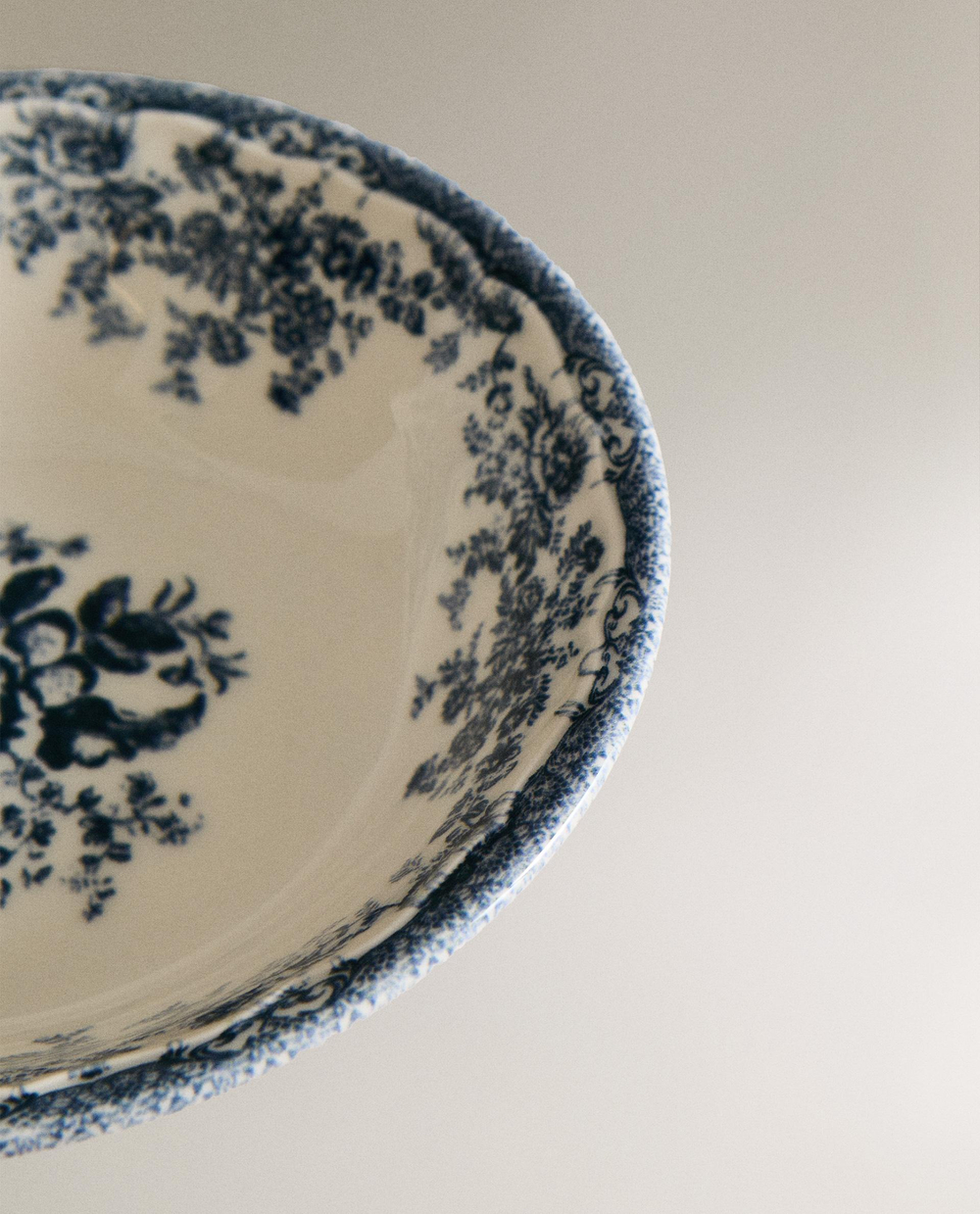 Zara Home миска из фаянса, цвет синий, 18.5 см · 2460/211