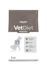 Сухой корм для взрослых собак всех пород при заболеваниях печени AlphaPet Vet Diet Hepatic 2кг