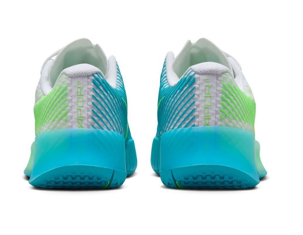 Женские Кроссовки теннисные Nike Zoom Vapor 11 - white/teal nebula/lime blast/jade ice