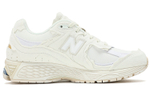 New Balance NB 2002R retro sports walking anti-fur fabric two-layer cowhide shock absorption, non-slip, wear-resistant, breathable, lightweight, low-cut casual running shoes for men and women with the same style white