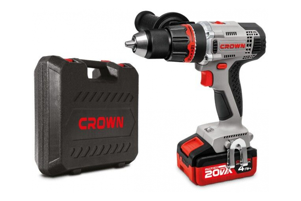 Дрель-шуруповерт аккумуляторный CROWN CT21076HMX (без аккумулятора)