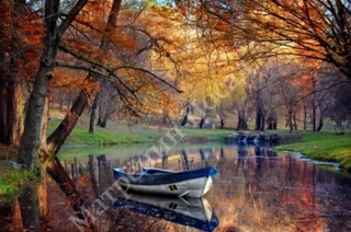 "Осенний вальс"-4218 ткань с нанесенным рисунком