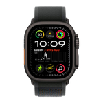 Часы Apple Watch Ultra 2 GPS + Cellular, 49 мм, титан чёрного цвета, ремешок Trail чёрного цвета (2024)
