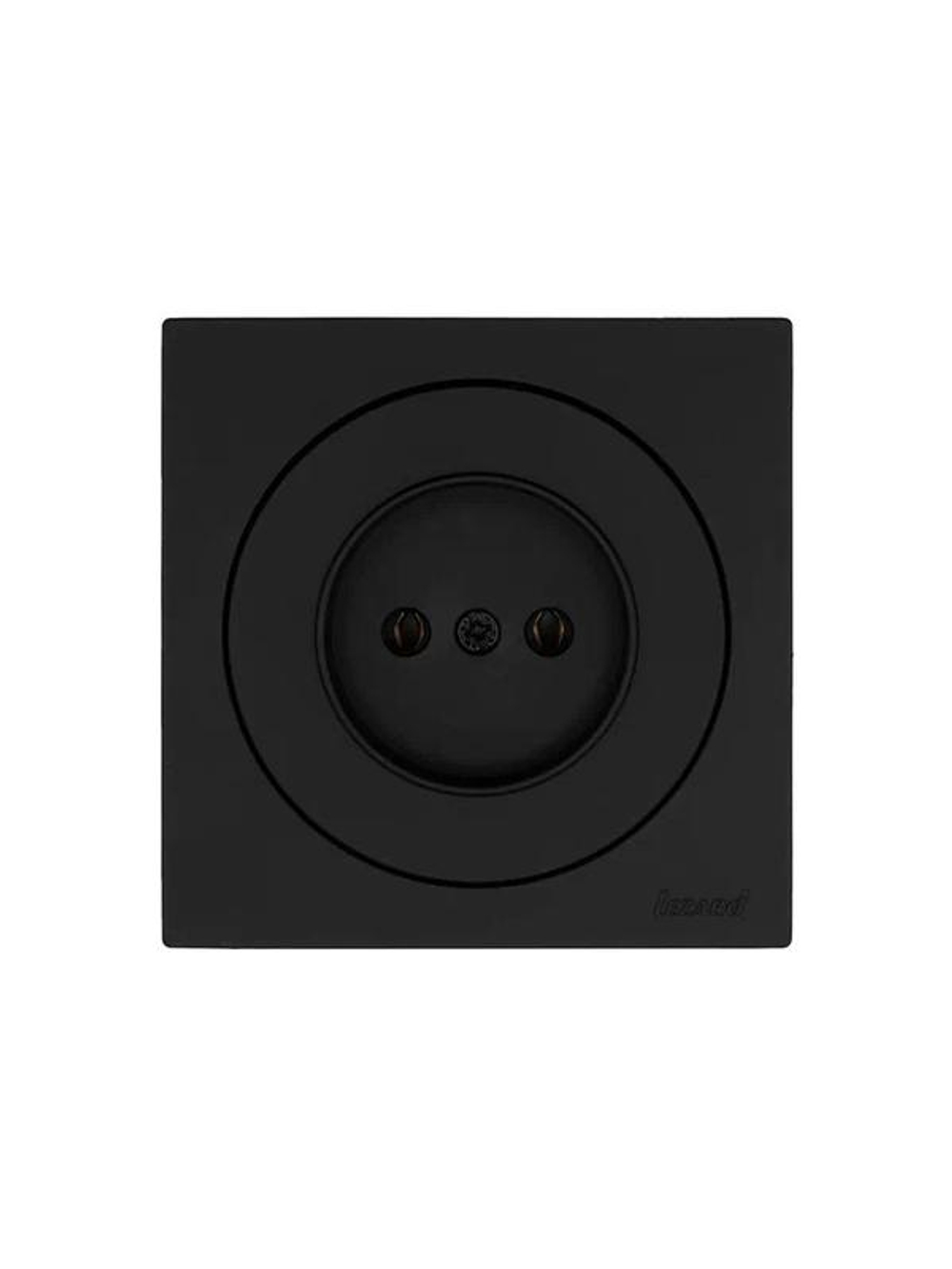 Розетка 1-м СП OSEN без заземл. ПБТ механизм черн. бархат LEZARD 743-4288-121B