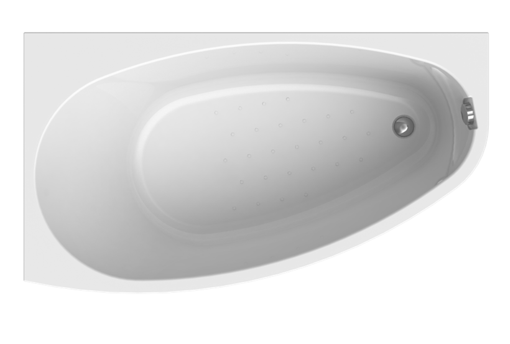 Акриловая ванна Орсини 160*90 лев, рама-подставка
