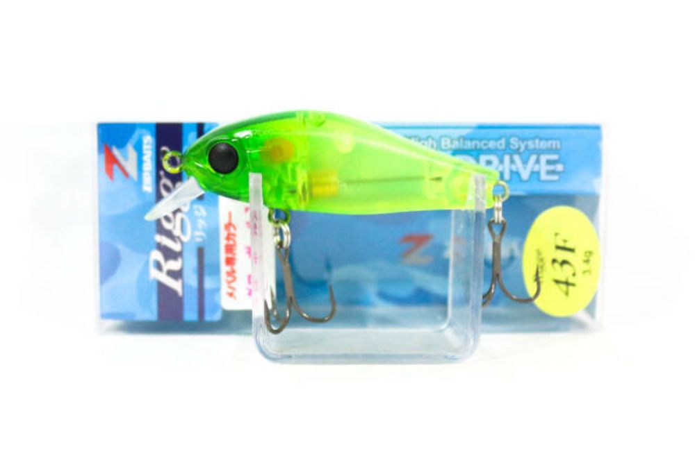 Воблер ZipBaits Rigge 43F SW 193 Mat Greem Chart Lime