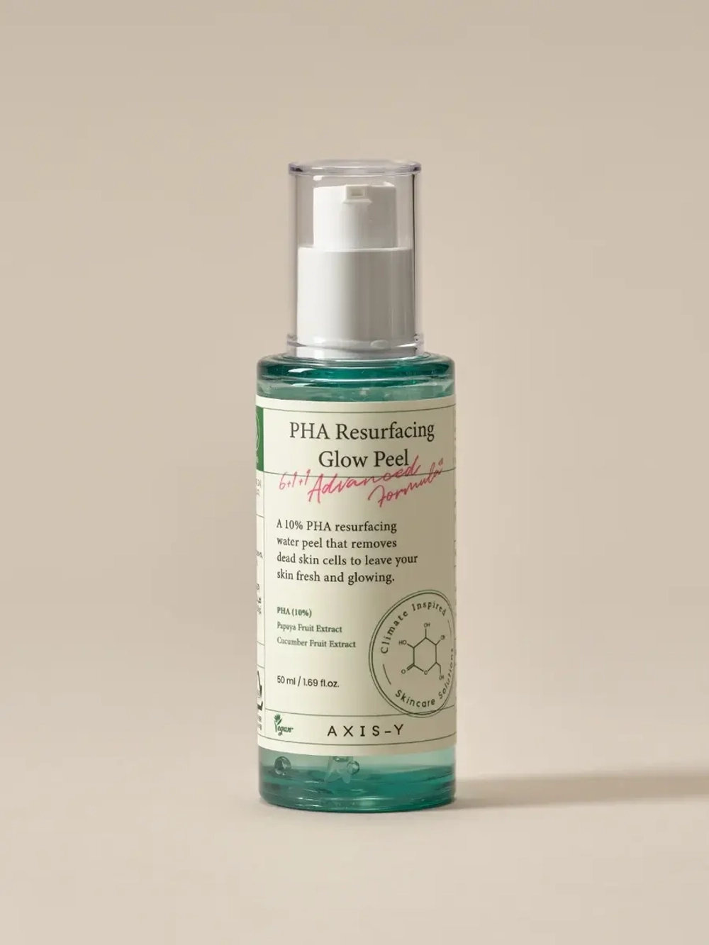 Axis-y Деликатный пилинг-гель с 10% PHA-кислоты PHA Resurfacing Glow Peel 50 мл