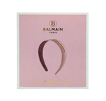 Balmain Hair Couture Ободок для волос розовый кожаный Лимитированная коллекция